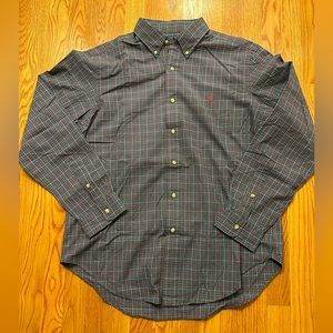 Ralph Lauren Mens Classic Fit Plaid Button Up Size Large